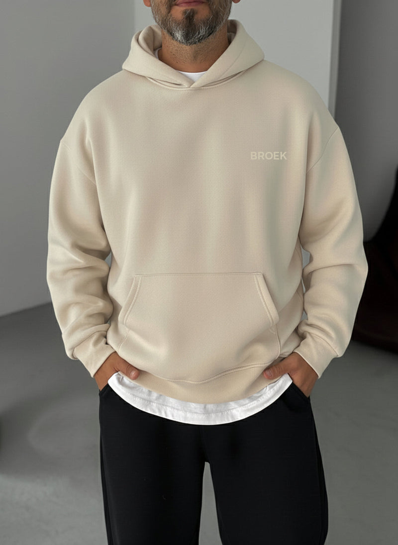Oversized Hoodie - Beige
