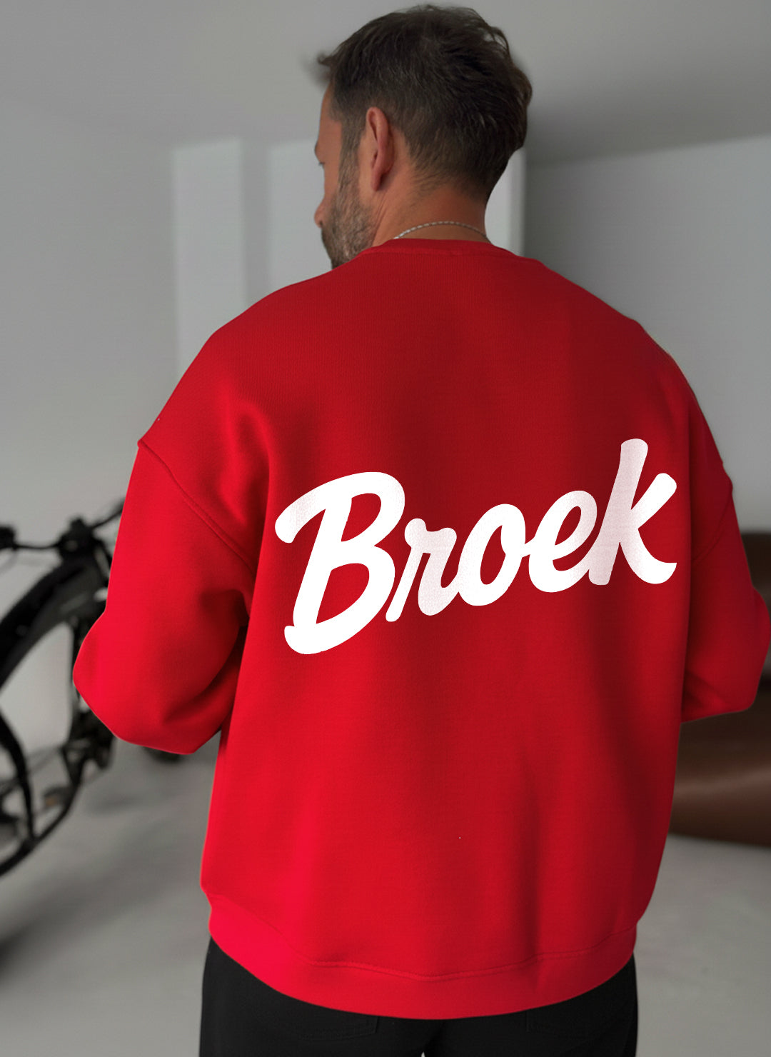 Broek Signature Crewneck - Red Broek