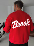 Broek Signature Crewneck - Red Broek