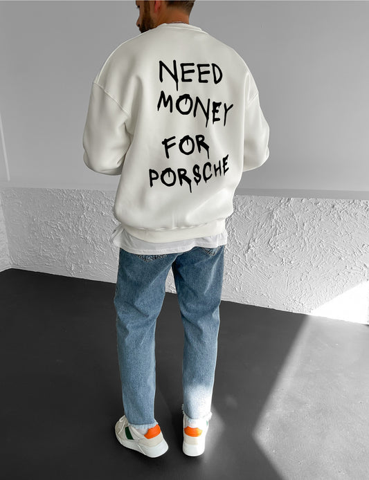 Off-White "Porsche" Printed Oversize Sweatshirt