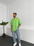 Premium Lime Basic Oversize T-Shirt - Broek