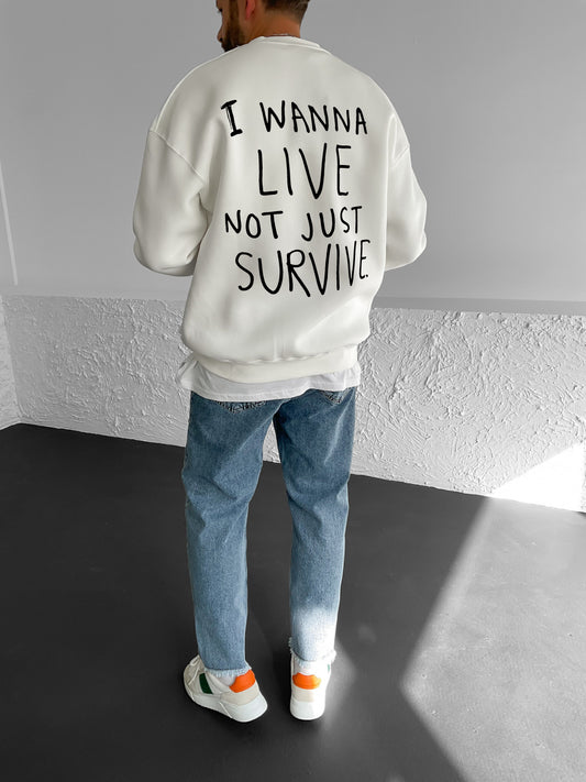 Off-White "Vibrant" Printed Oversize Sweatshirt