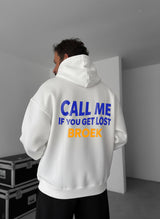 Call Me If You Get Lost Hoodie - White Broek