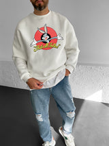 Off-White "that's-all-folks" Printed Oversize Sweatshirt Broek