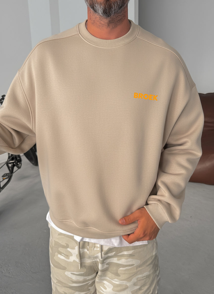 Call Me If You Get Lost Crewneck - Beige Broek