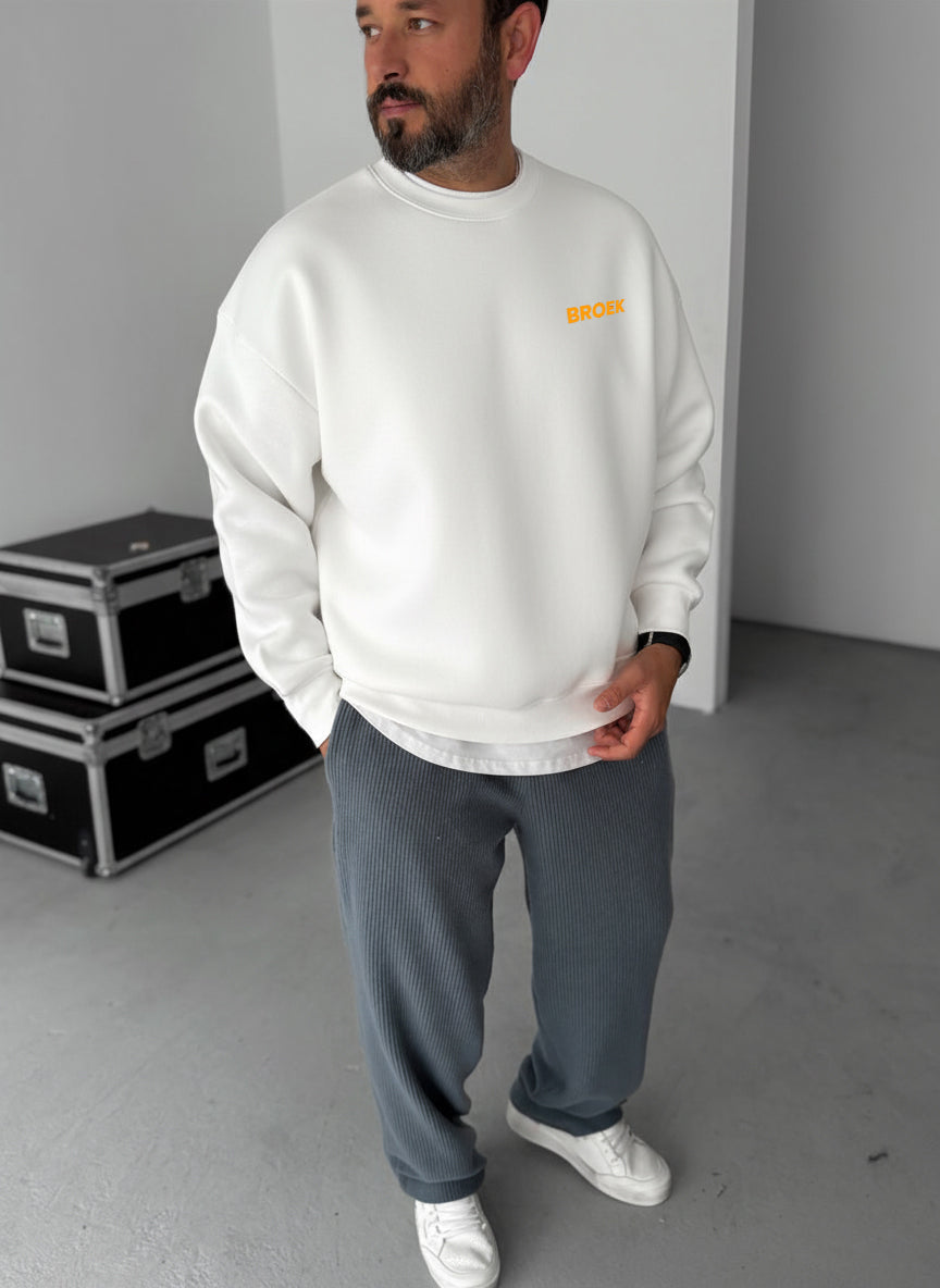 Call Me If You Get Lost Crewneck - White Broek