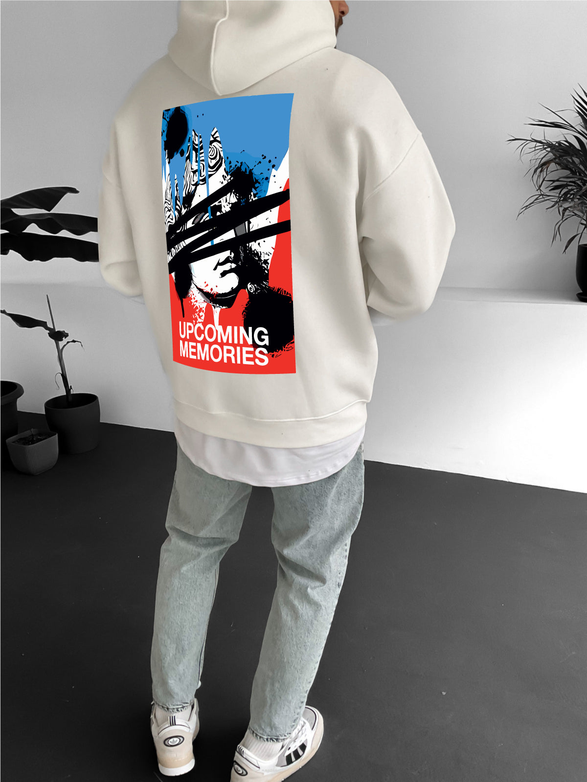 Off-White "Upcoming memories" Printed Oversize Hoodie