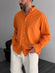 Pure Linen Orange Shirt