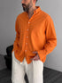 Pure Linen Orange Shirt