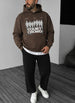 Quiet Crowd Club Hoodie - Brown