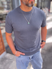 Dark Grey Crewneck Knitted Tee
