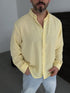 Pure Linen Yellow Shirt