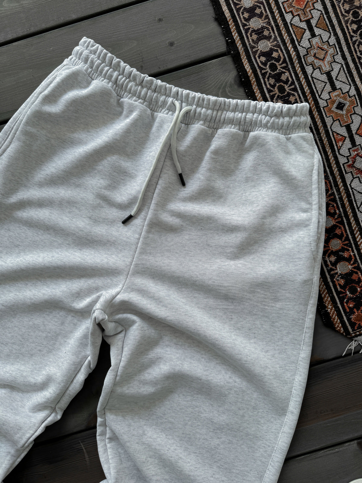 Light-Gray Basic Summer Sweatpants