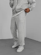 Gray "PM" Printed Summer Sweatpants - Broek