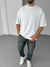 Premium White Basic Oversize T-Shirt - Broek