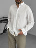 Pure Linen Off White Shirt
