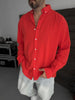 Pure Linen Red Shirt
