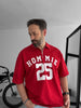 Red 25 Printed Half Zipper T-Shirt - Broek