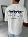 Premium White "Alpha Racing" Printed Oversize T-Shirt - Broek