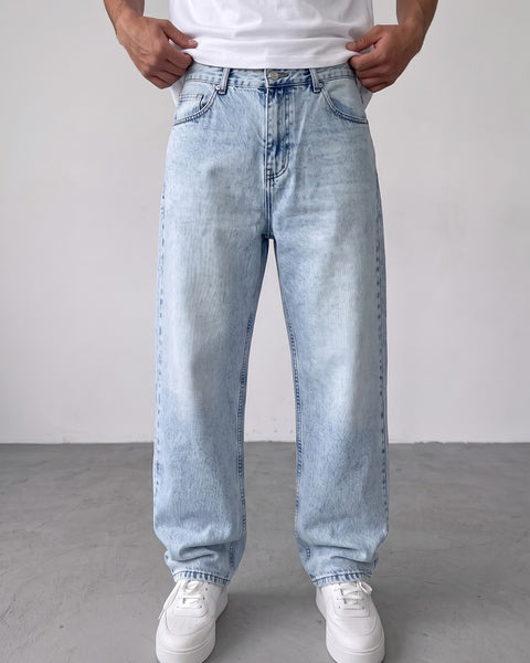 Light Blue Relaxed Fit Denim Jeans