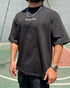 Black "Amsterdam" Printed Oversize T-Shirt - Broek