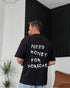 Black "Porsche" Printed Oversize T-Shirt - Broek