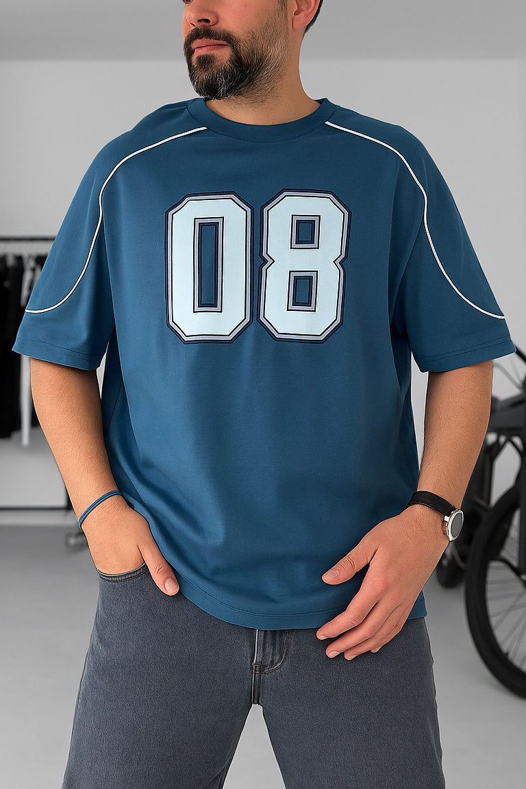 Limited Edition Petrol Printed T-Shirt 08