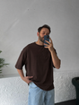 Premium Brown Basic Oversize T-Shirt