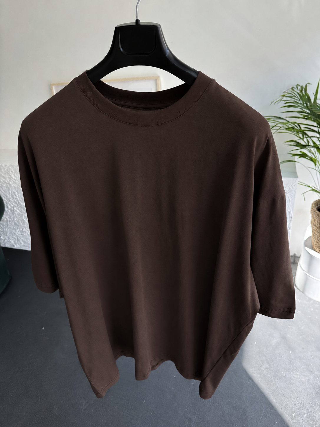 Premium Brown Basic Oversize T-Shirt
