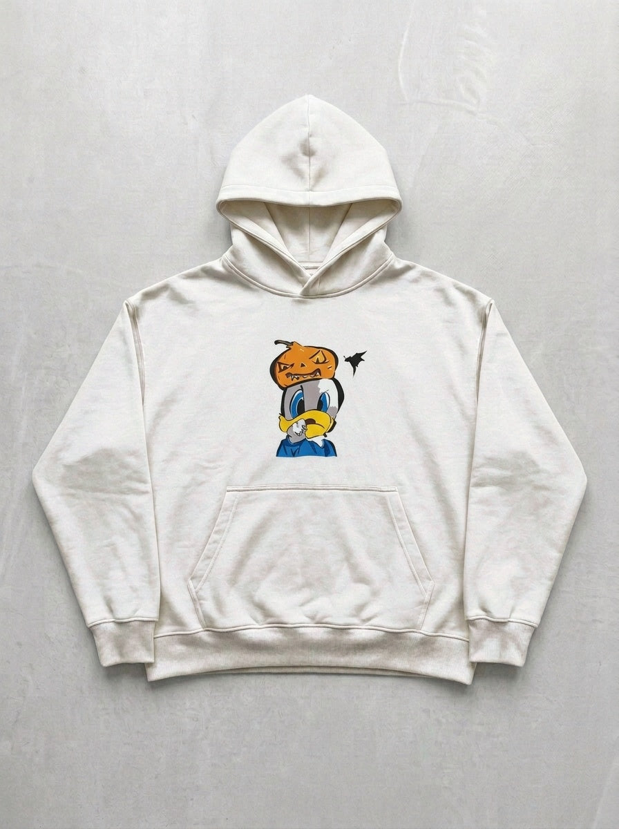 Cartoon Duck Hoodie - Off-White - front
