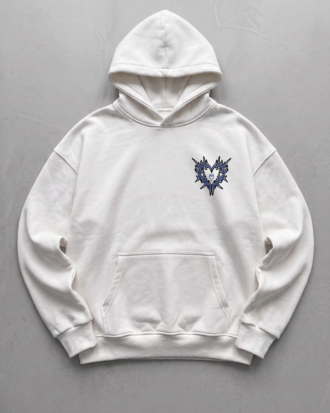 Off-White Affection Printed Oversize Hoodie - flat lay front
