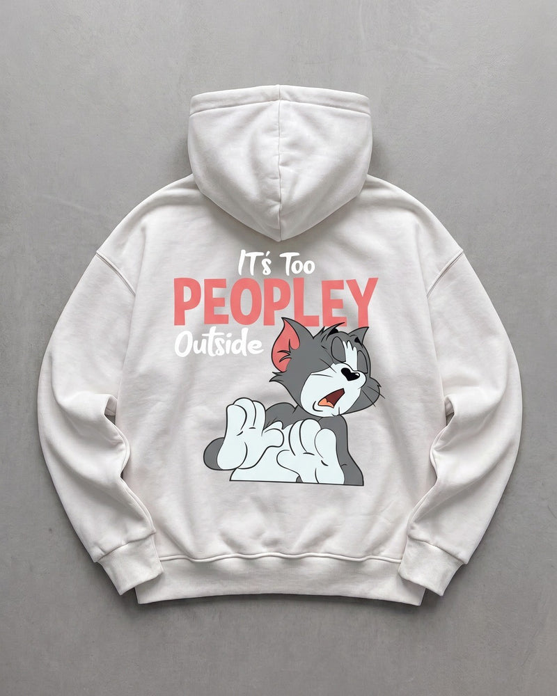 Off-White "it's-too-peoply-outside" Printed Oversize Hoodie