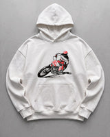 Off-White Racing Printed Oversize Hoodie - flat lay front