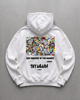 Off-White Try Again Printed Oversize Hoodie - flat lay back