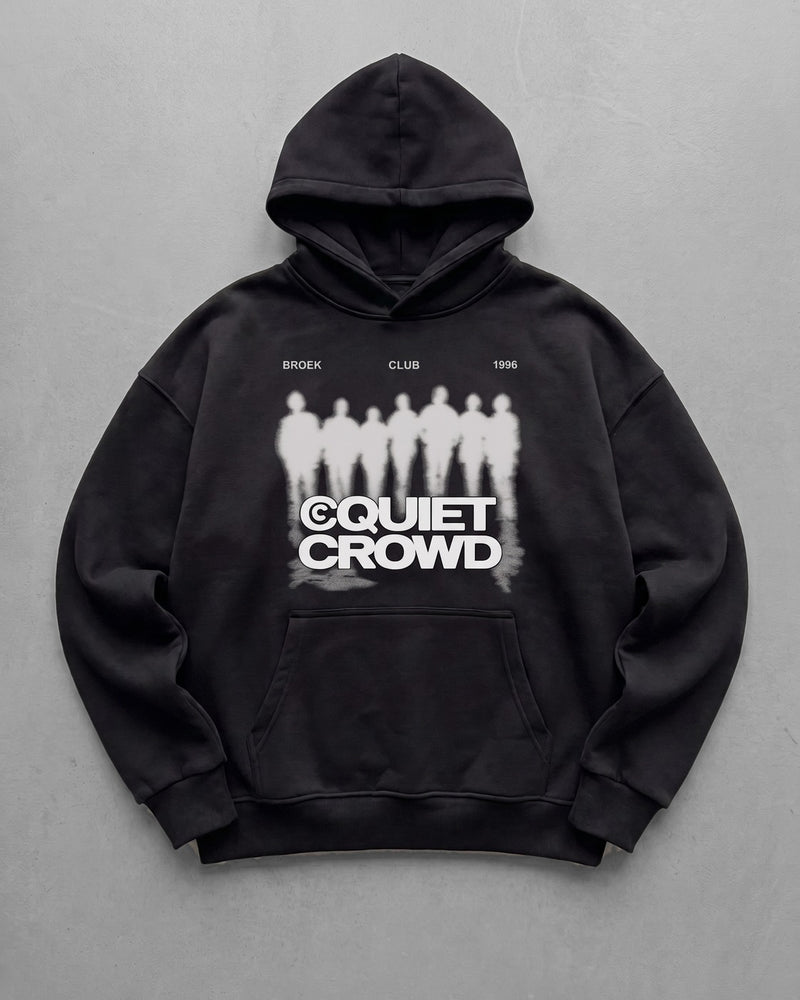 Quiet Crowd Club Hoodie - Black