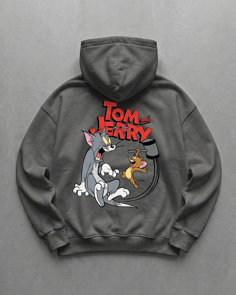 Smoked "tom-jerry" Printed Oversize Hoodie