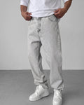 Gray Relaxed Fit Denim Jeans