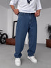 Dark Washed Relaxed Fit Denim Jeans