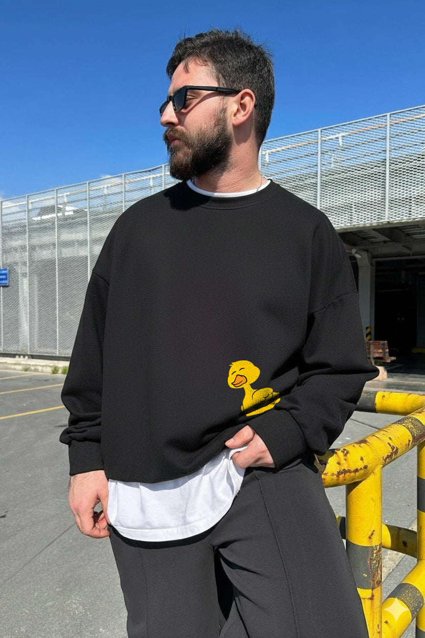 Crewneck Duck Lover Black