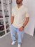 Beige Knitted Polo
