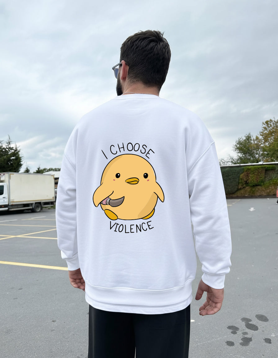 Crewneck Violence White