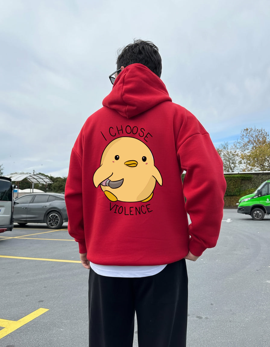 Hoodie Violence Red