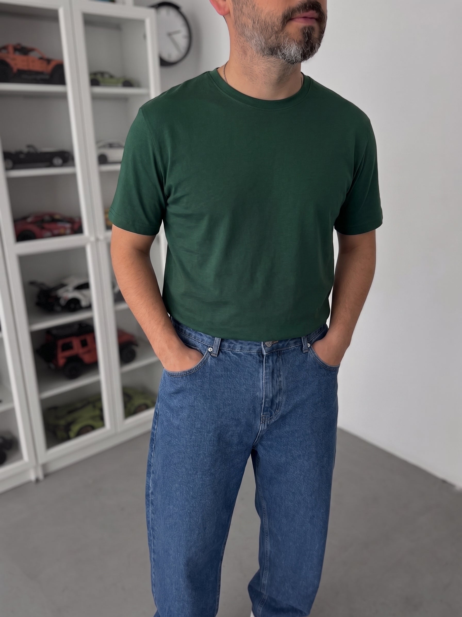 Dark Green Regular Fit T-Shirt
