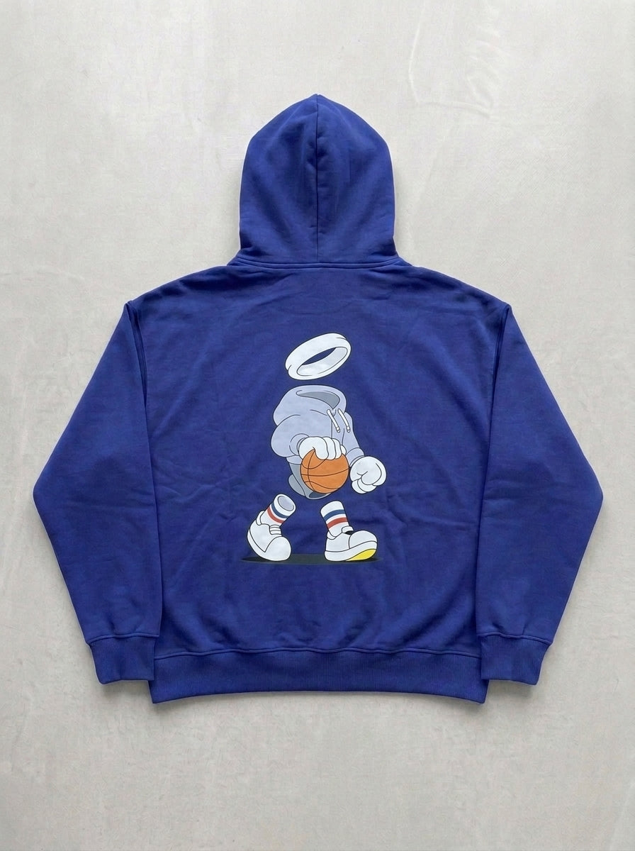 Halo Character Hoodie - Royal Blue - back