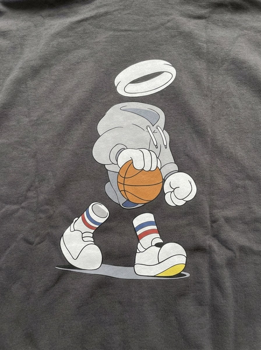 Halo Character Hoodie - Smoked - back print close-up