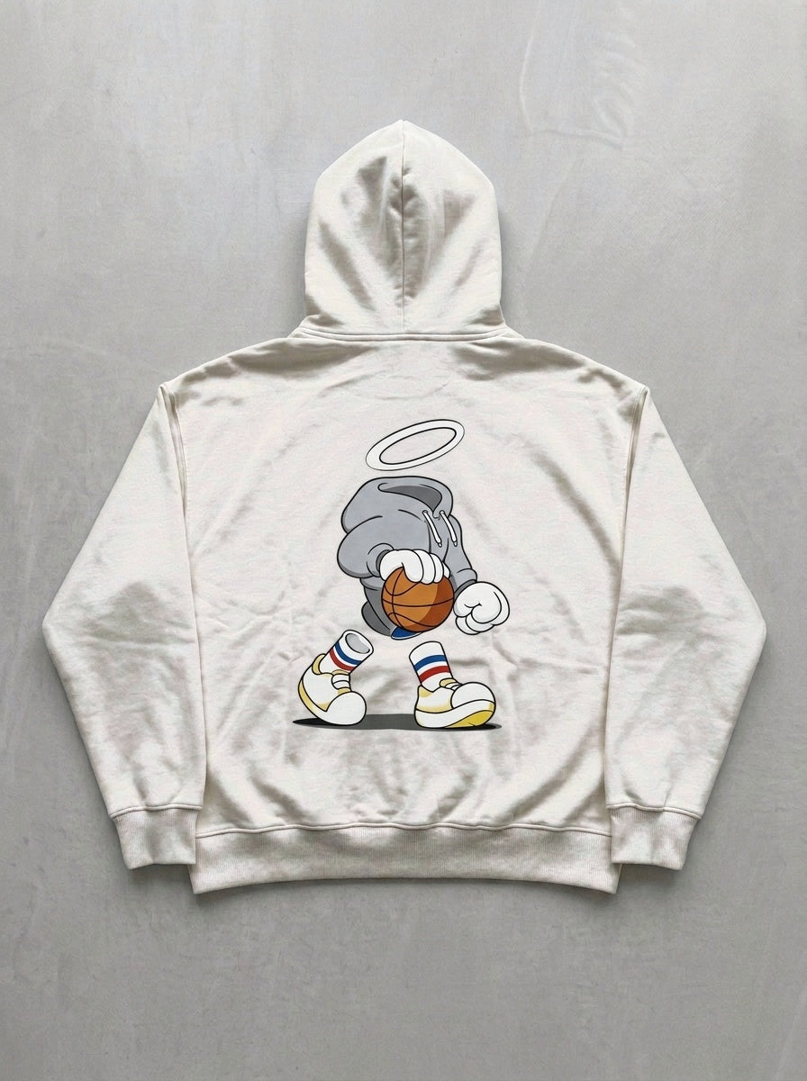 Halo Character Hoodie - Off-White - back