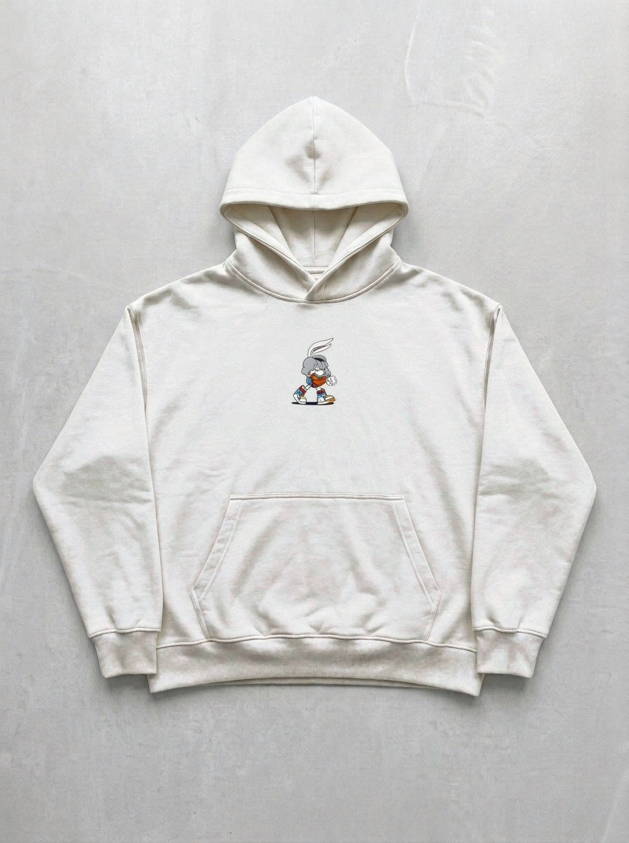 Halo Character Hoodie - Off-White - front
