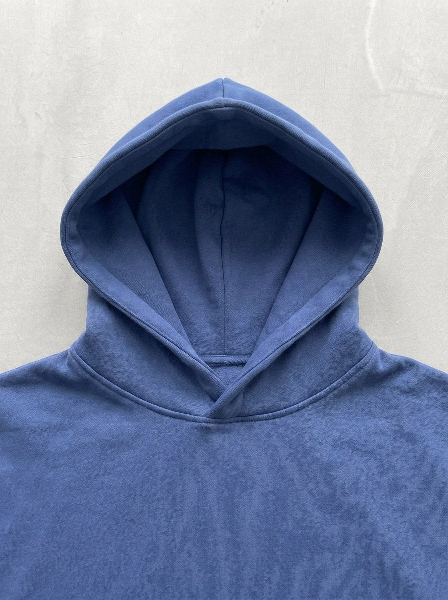 Skull & Snake Hoodie - Baby Blue - hood and neckline detail