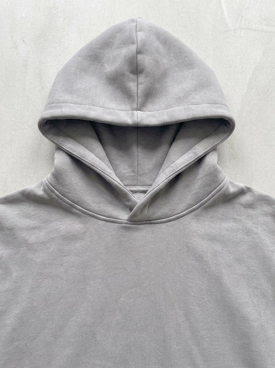 Mario Moreno Pixel Hoodie - Silver - hood and neckline detail