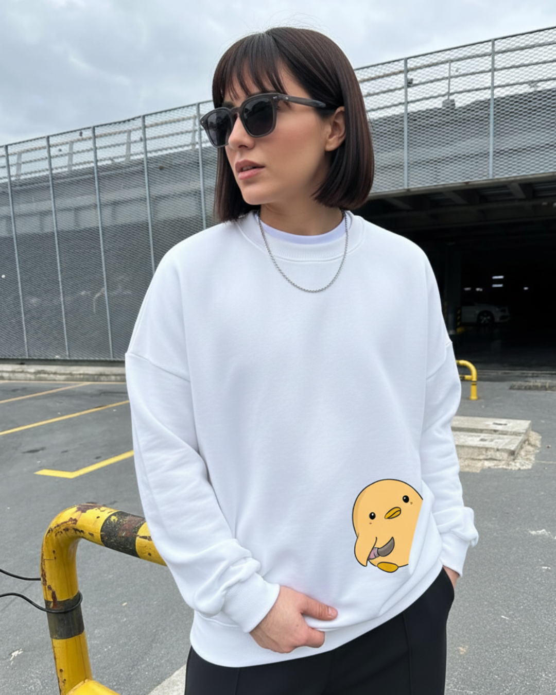 Crewneck Violence White